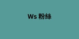 Ws 粉絲